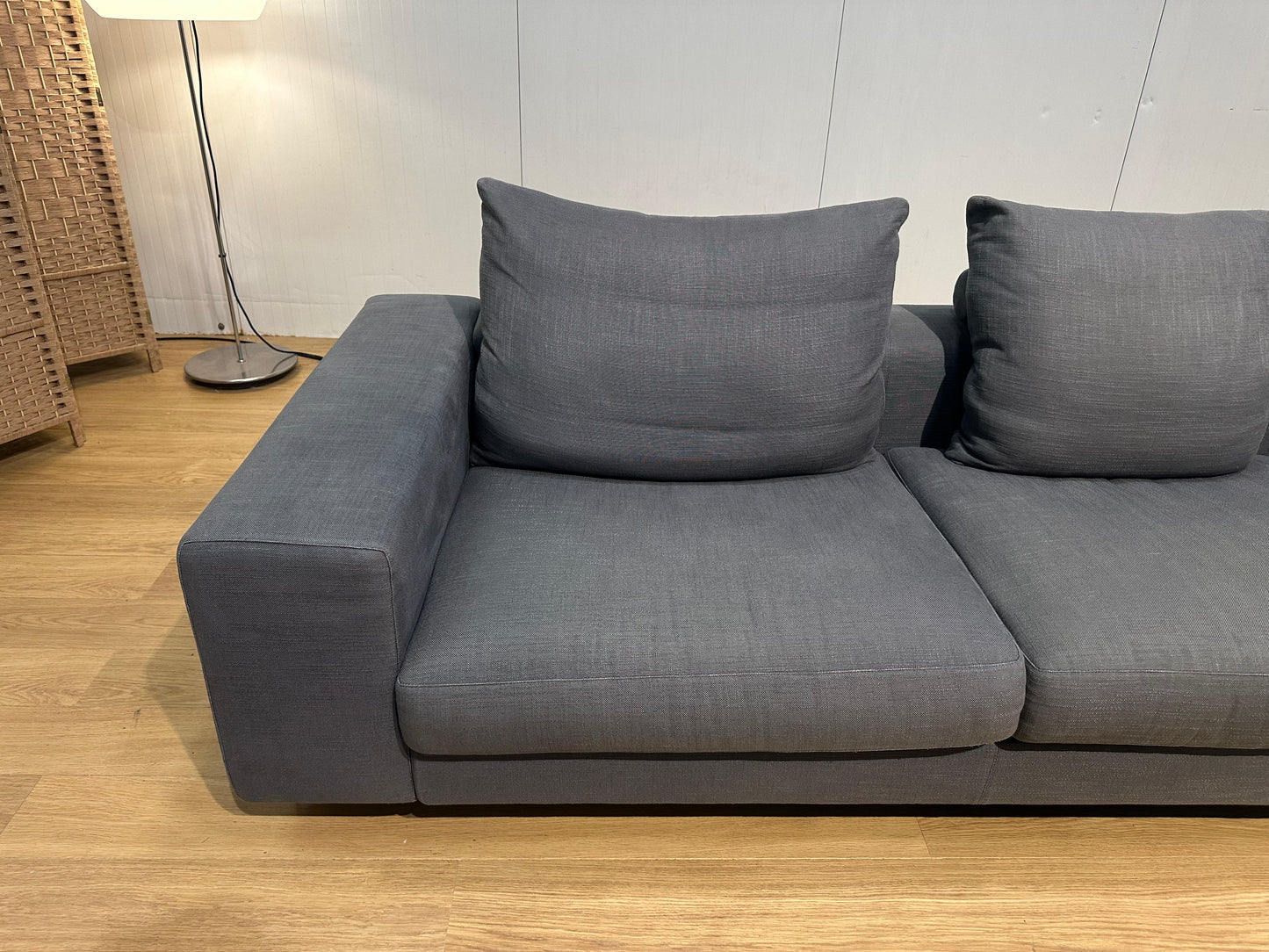 ZGAN Flexform Lightpiece 4-Zits Bank Grijsblauw NP: €12.000