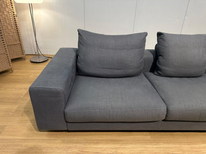 ZGAN Flexform Lightpiece 4-Zits Bank Grijsblauw NP: €12.000