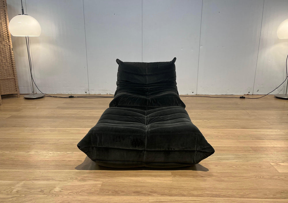 Ligne Roset Togo 1 zit + Poef Suède – NP: €5.000
