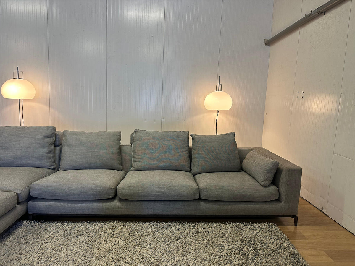 ZGAN Minotti Andersen Hoekbank Grijs Gemêleerd – NP: €25.000