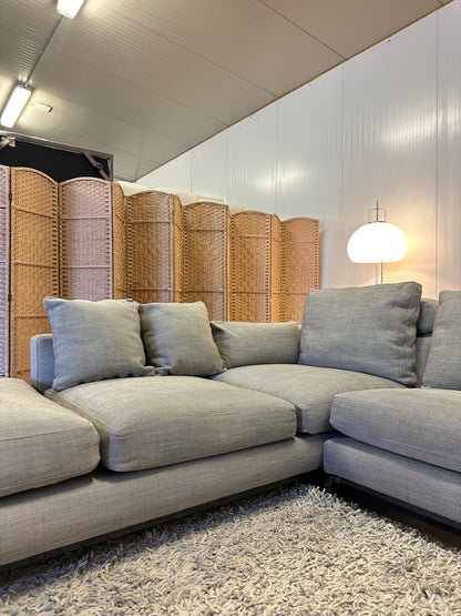 ZGAN Minotti Andersen Hoekbank Grijs Gemêleerd – NP: €25.000