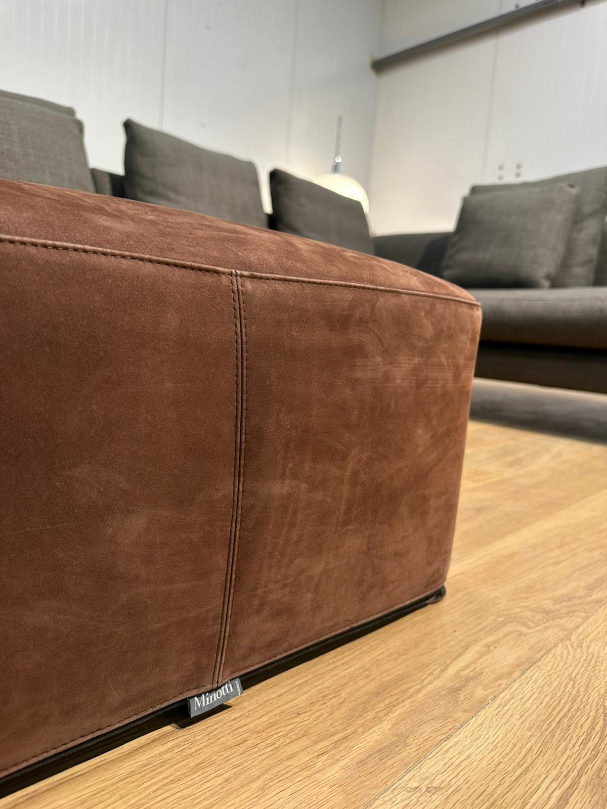 Minotti Allen Hoekbank + Davis Hocker – NP €25.000