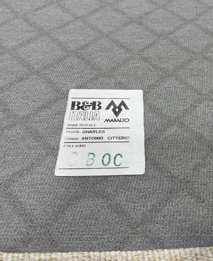 B&B Italia Charles Hoekbank – Nieuw Gestoffeerd (Ecru)