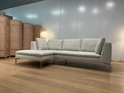 B&B Italia Charles Hoekbank – Nieuw Gestoffeerd (Ecru)