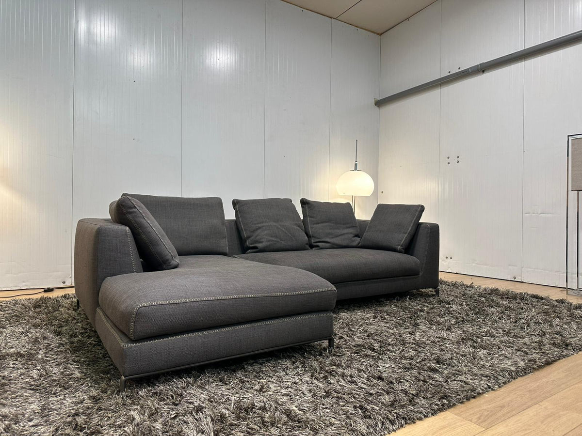 B&B Italia Ray Hoekbank Antraciet + Optioneel Tapijt