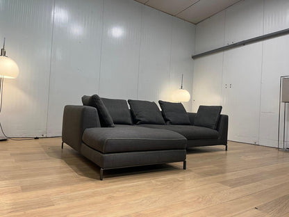 B&B Italia Ray Hoekbank Antraciet + Optioneel Tapijt