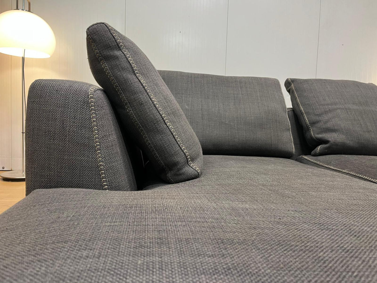 B&B Italia Ray Hoekbank Antraciet + Optioneel Tapijt