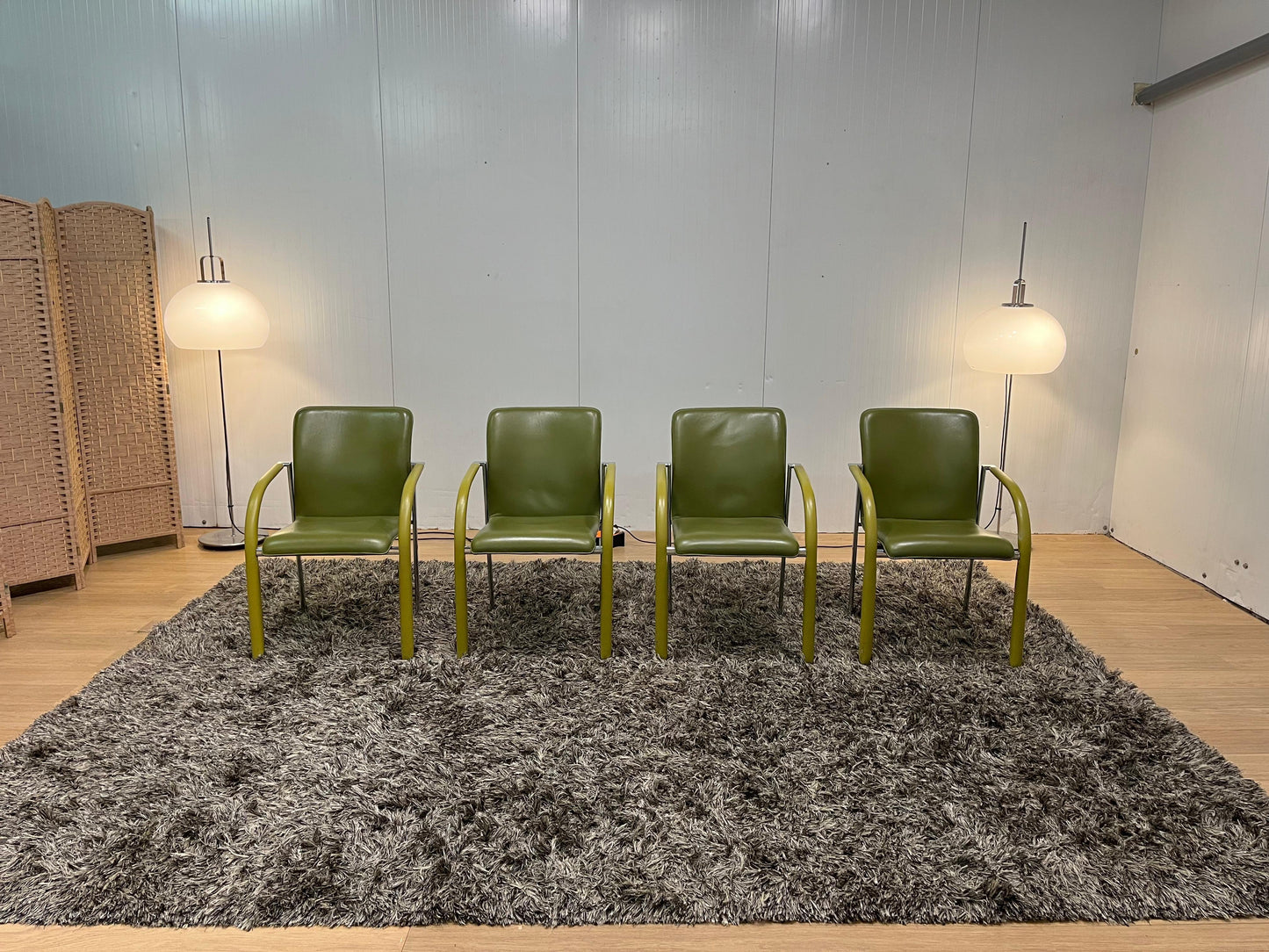 ZGAN Leolux Cimaronne Eetkamerstoelen Groen (4 stuks)