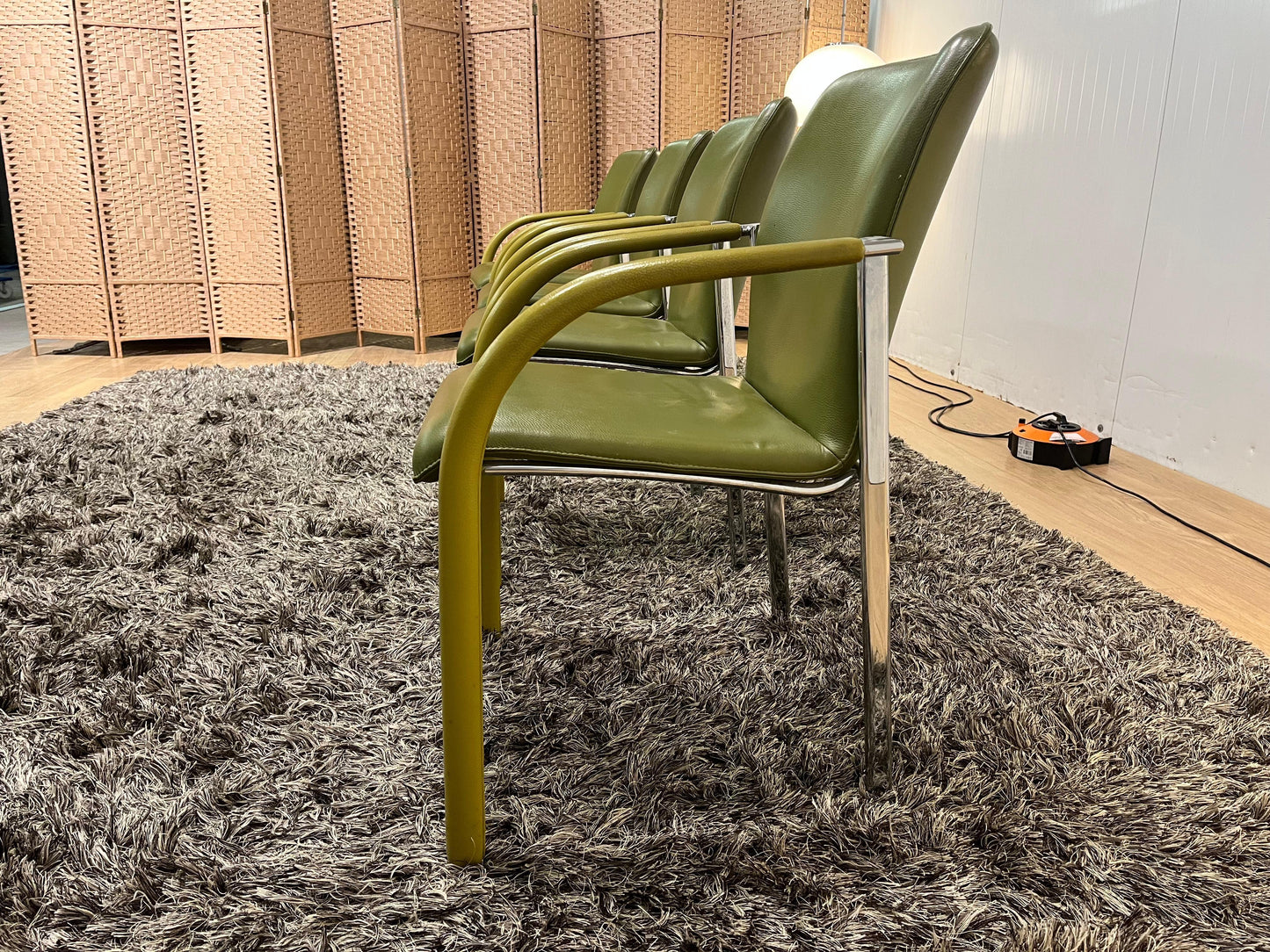 ZGAN Leolux Cimaronne Eetkamerstoelen Groen (4 stuks)