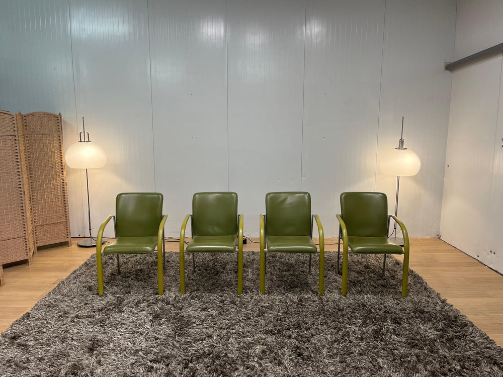 ZGAN Leolux Cimaronne Eetkamerstoelen Groen (4 stuks)