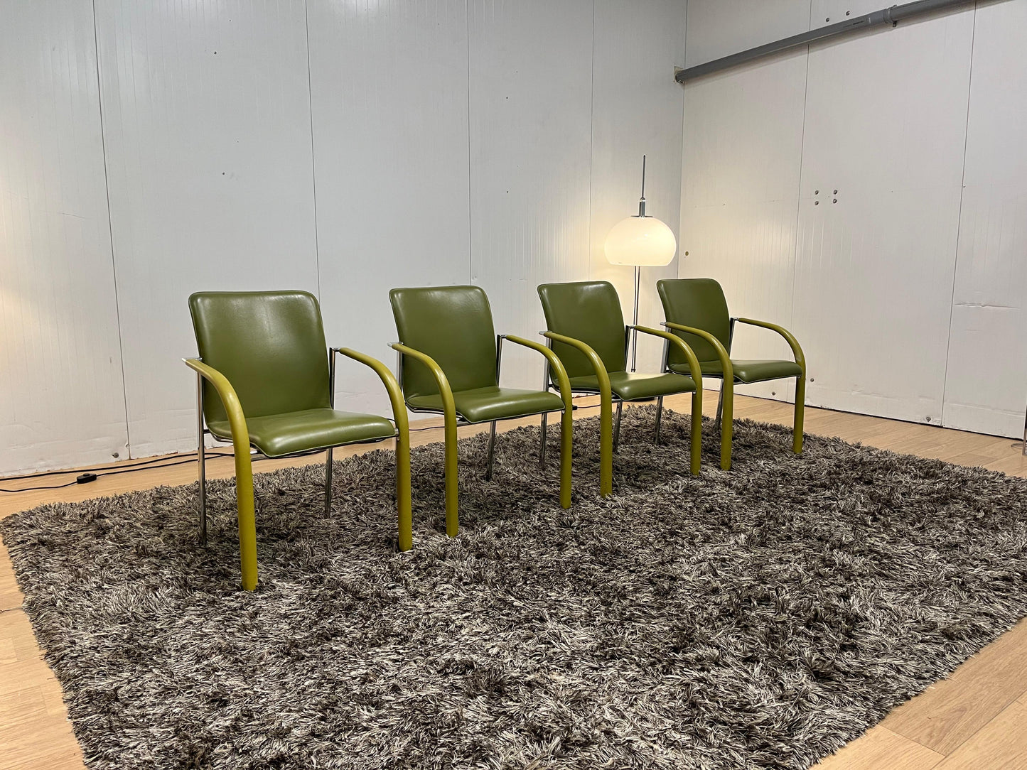 ZGAN Leolux Cimaronne Eetkamerstoelen Groen (4 stuks)