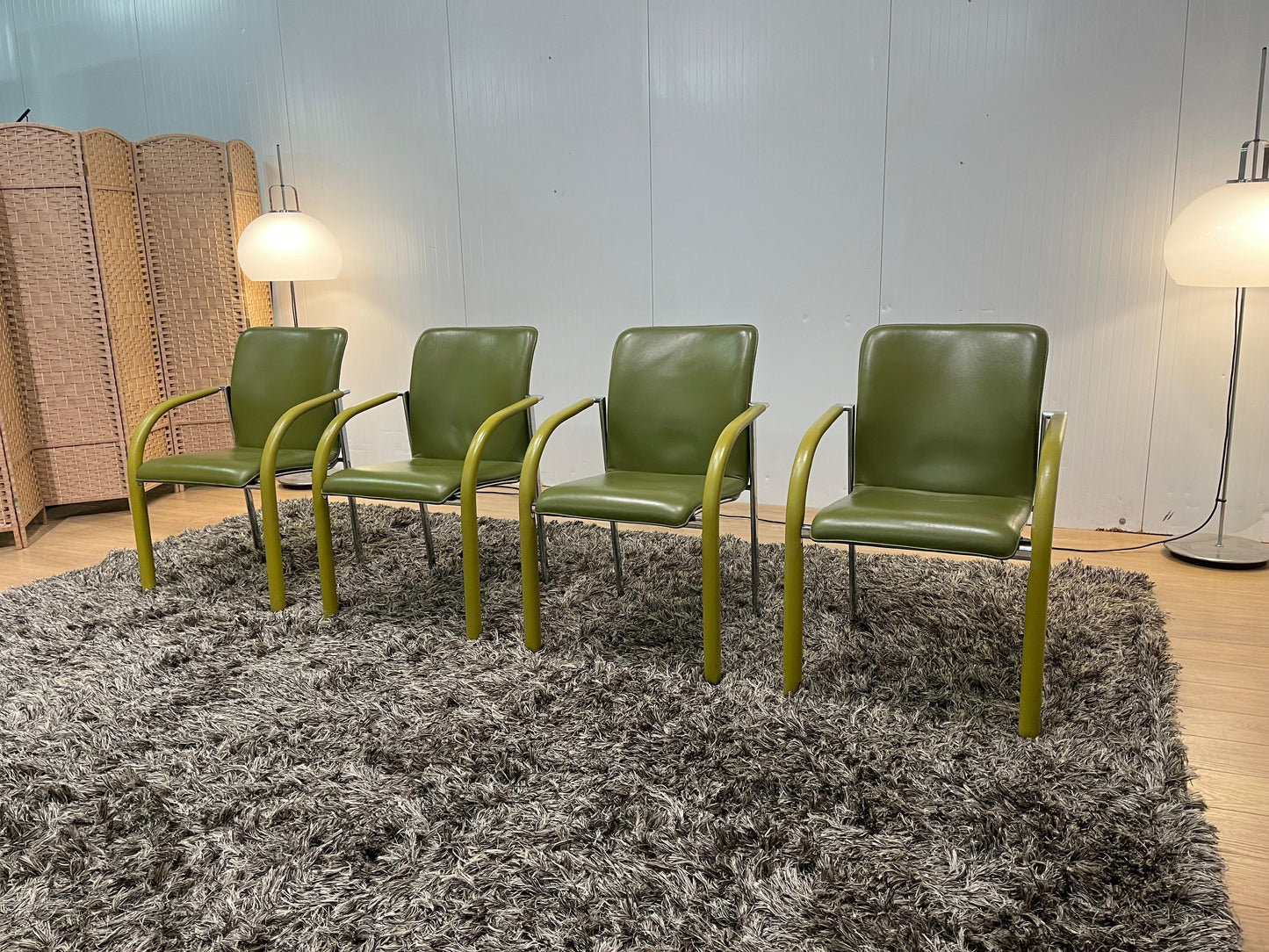 ZGAN Leolux Cimaronne Eetkamerstoelen Groen (4 stuks)