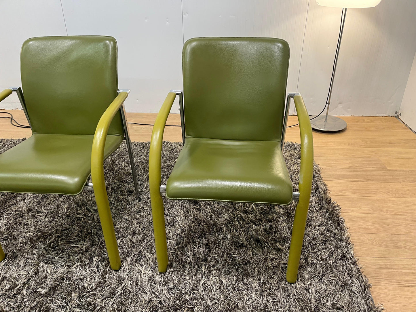 ZGAN Leolux Cimaronne Eetkamerstoelen Groen (4 stuks)