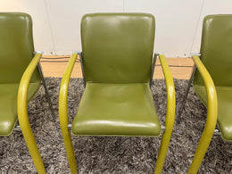 ZGAN Leolux Cimaronne Eetkamerstoelen Groen (4 stuks)