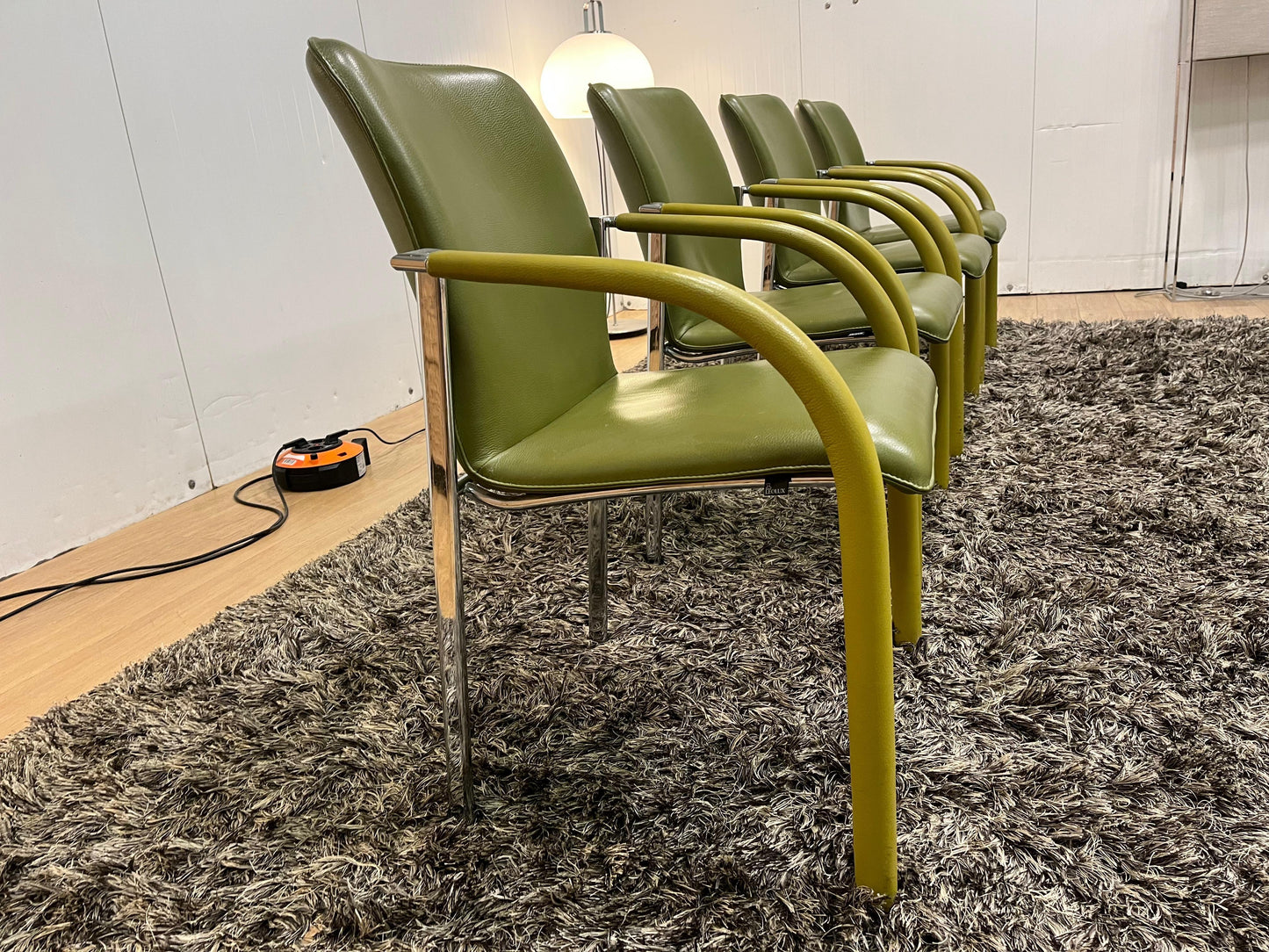 ZGAN Leolux Cimaronne Eetkamerstoelen Groen (4 stuks)