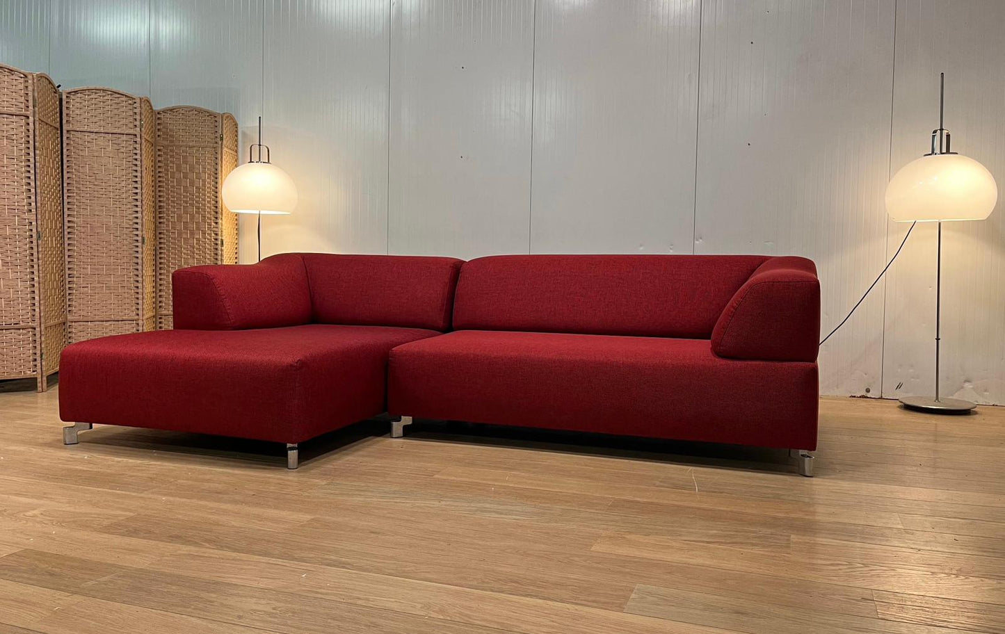 NIEUW Gestoffeerde Leolux Faya Lobi Hoekbank Rood
