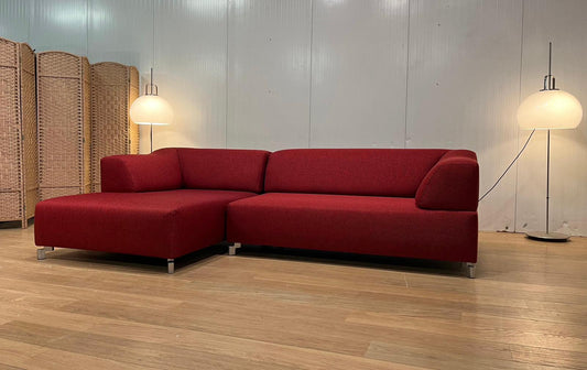 NIEUW Gestoffeerde Leolux Faya Lobi Hoekbank Rood