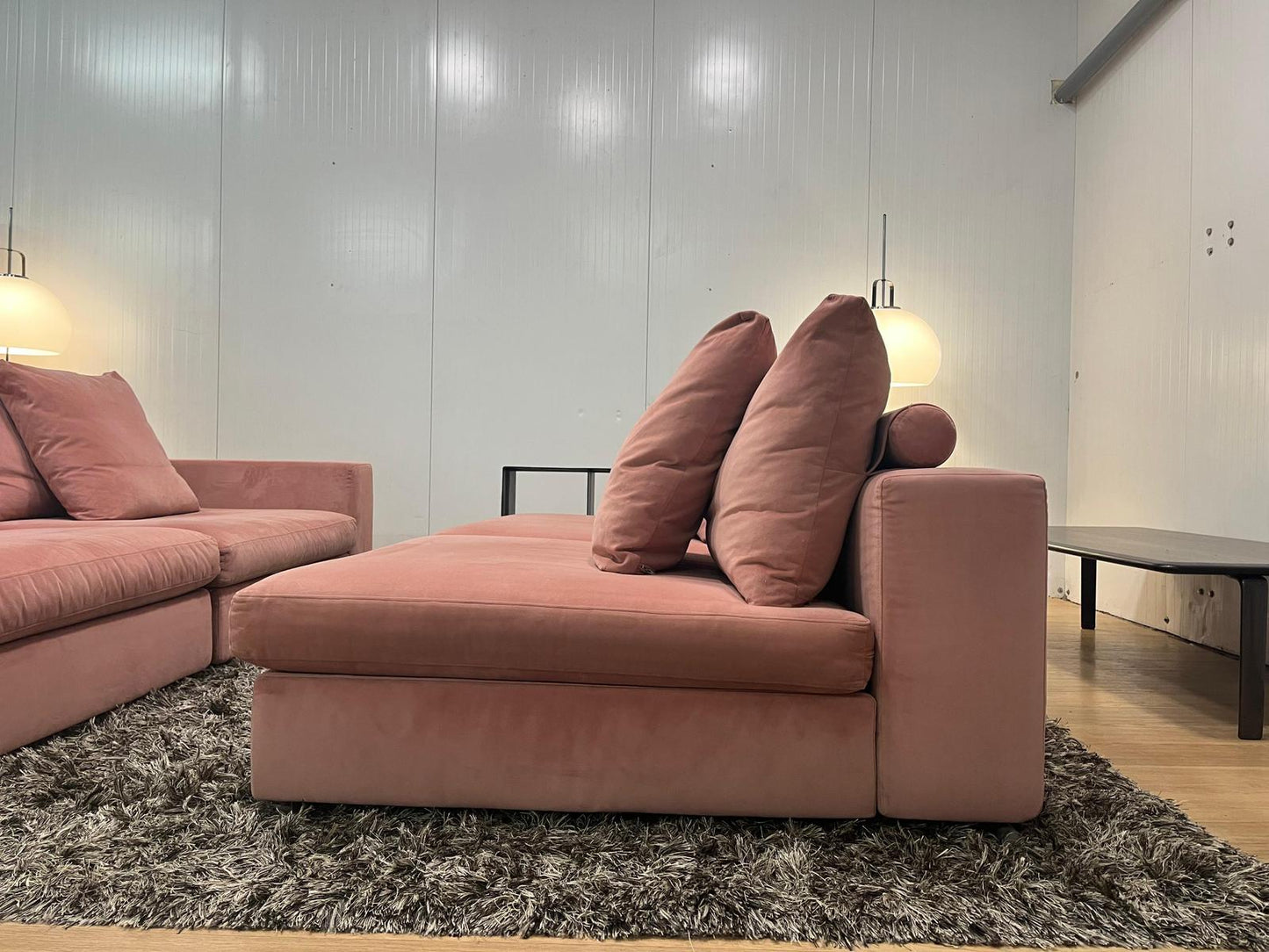 Flexform Groundpiece 4-delig met bookcase – Roze fluweel