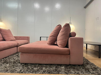 Flexform Groundpiece 4-delig met bookcase – Roze fluweel