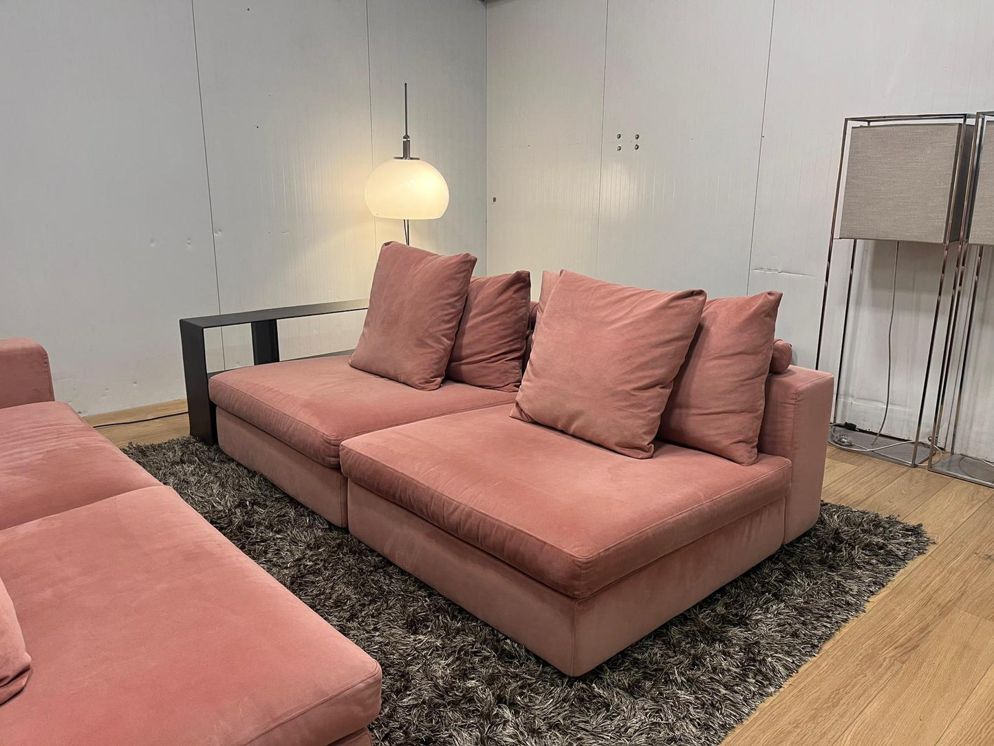 Flexform Groundpiece 4-delig met bookcase – Roze fluweel