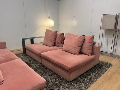 Flexform Groundpiece 4-delig met bookcase – Roze fluweel