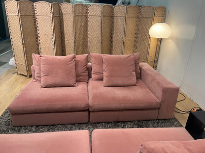 Flexform Groundpiece 4-delig met bookcase – Roze fluweel