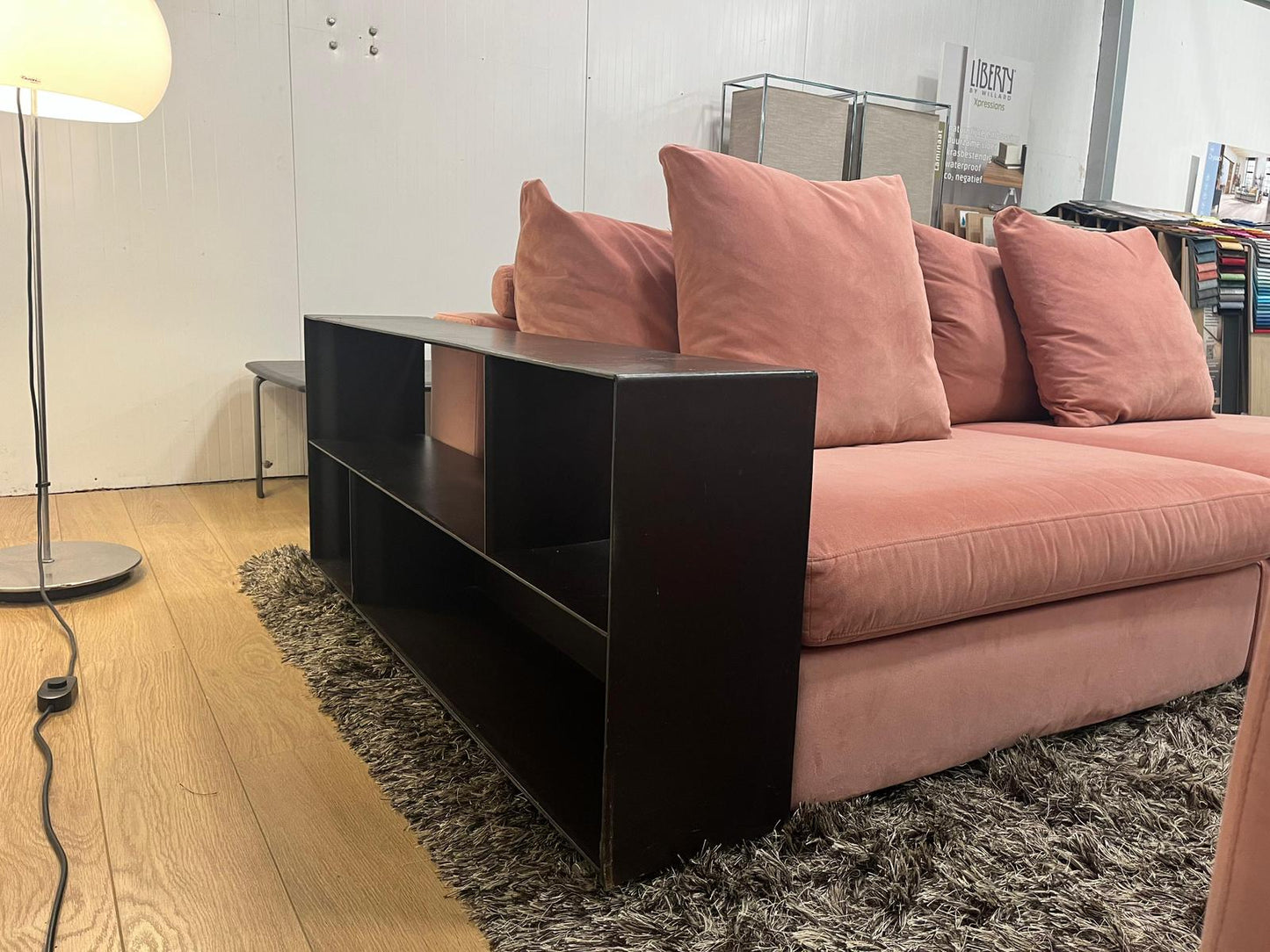 Flexform Groundpiece 4-delig met bookcase – Roze fluweel