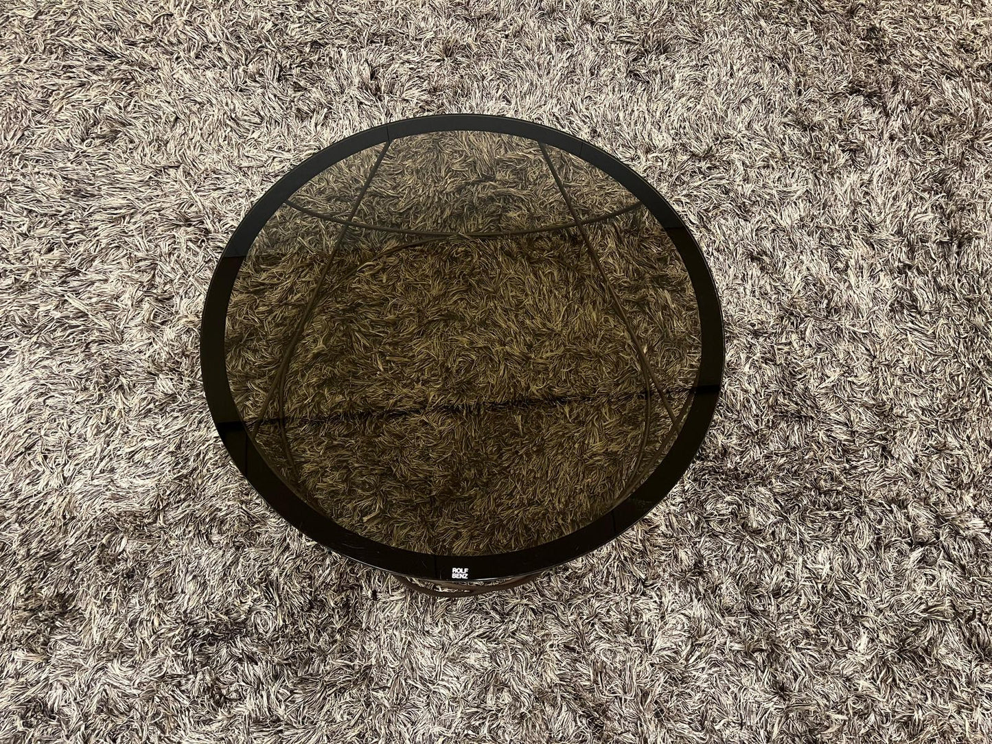 Rolf Benz 8870 Salontafel Zwart Ø80 – Parsolglas