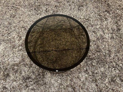 Rolf Benz 8870 Salontafel Zwart Ø80 – Parsolglas