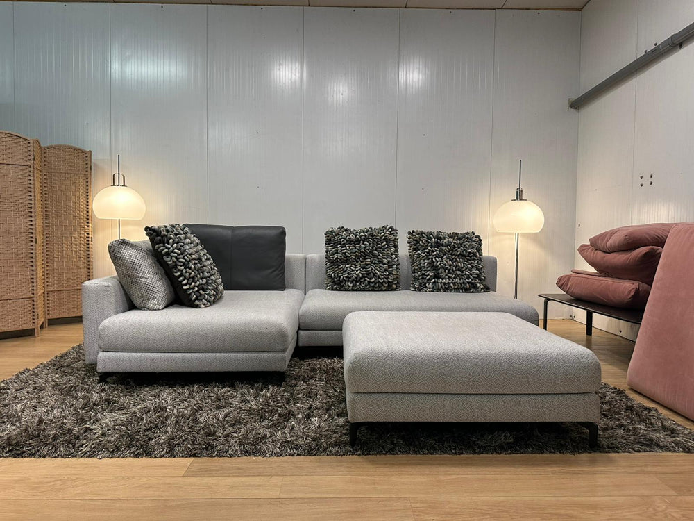 Rolf Benz Nuvola Hoekbank met Hocker – NP: €8.500