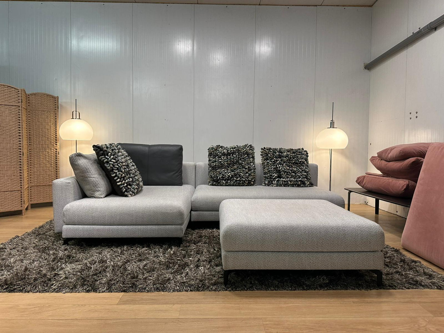 Rolf Benz Nuvola Hoekbank met Hocker – NP: €8.500