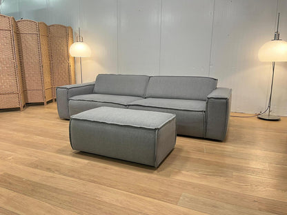 ZGAN Fest Amsterdam 3-Zits Bank + Hocker - KVADRAT Grijs