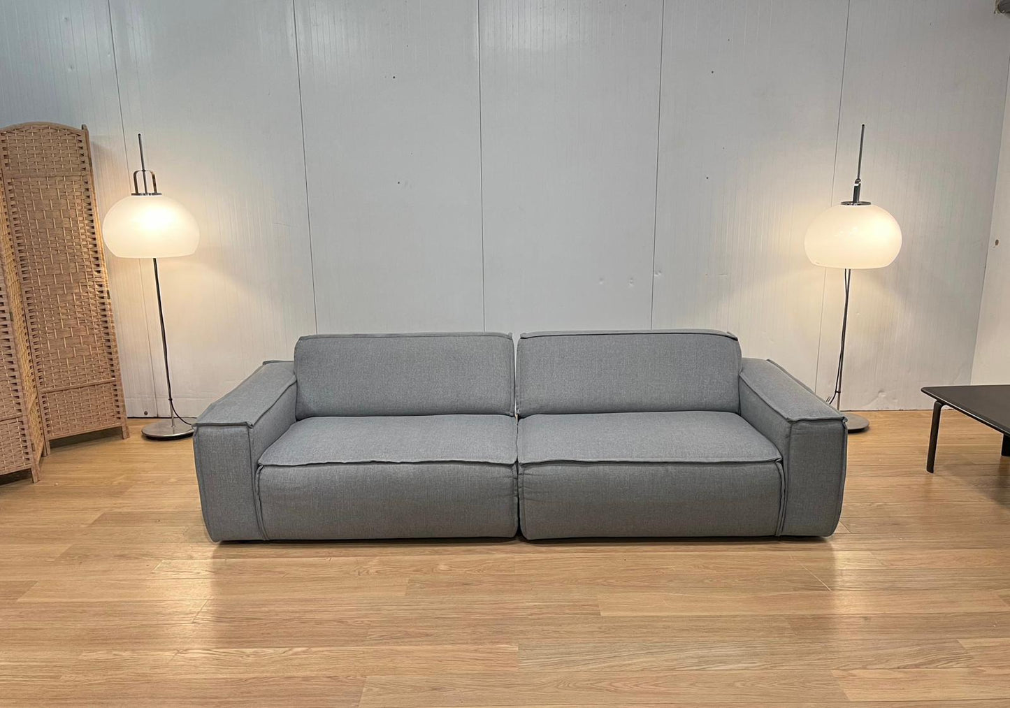 ZGAN Fest Amsterdam 3-Zits Bank + Hocker - KVADRAT Grijs