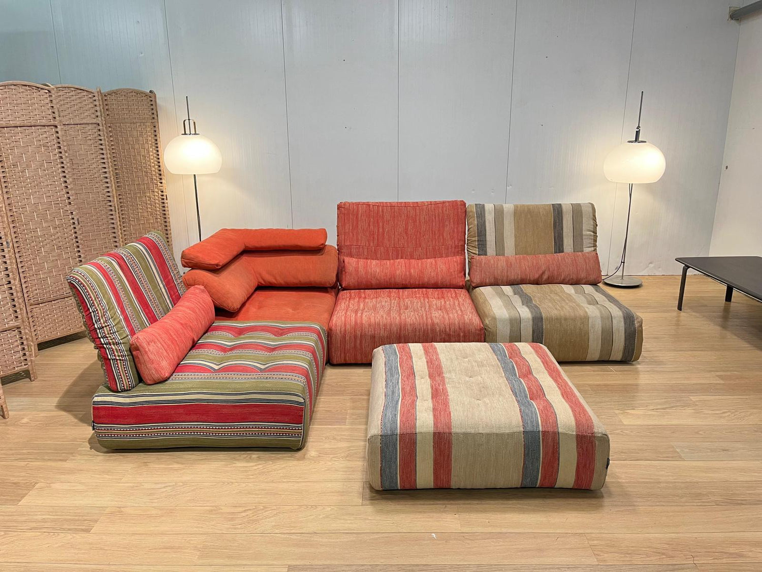 Vintage Roche Bobois Voyage Immobile Hoekbank Set