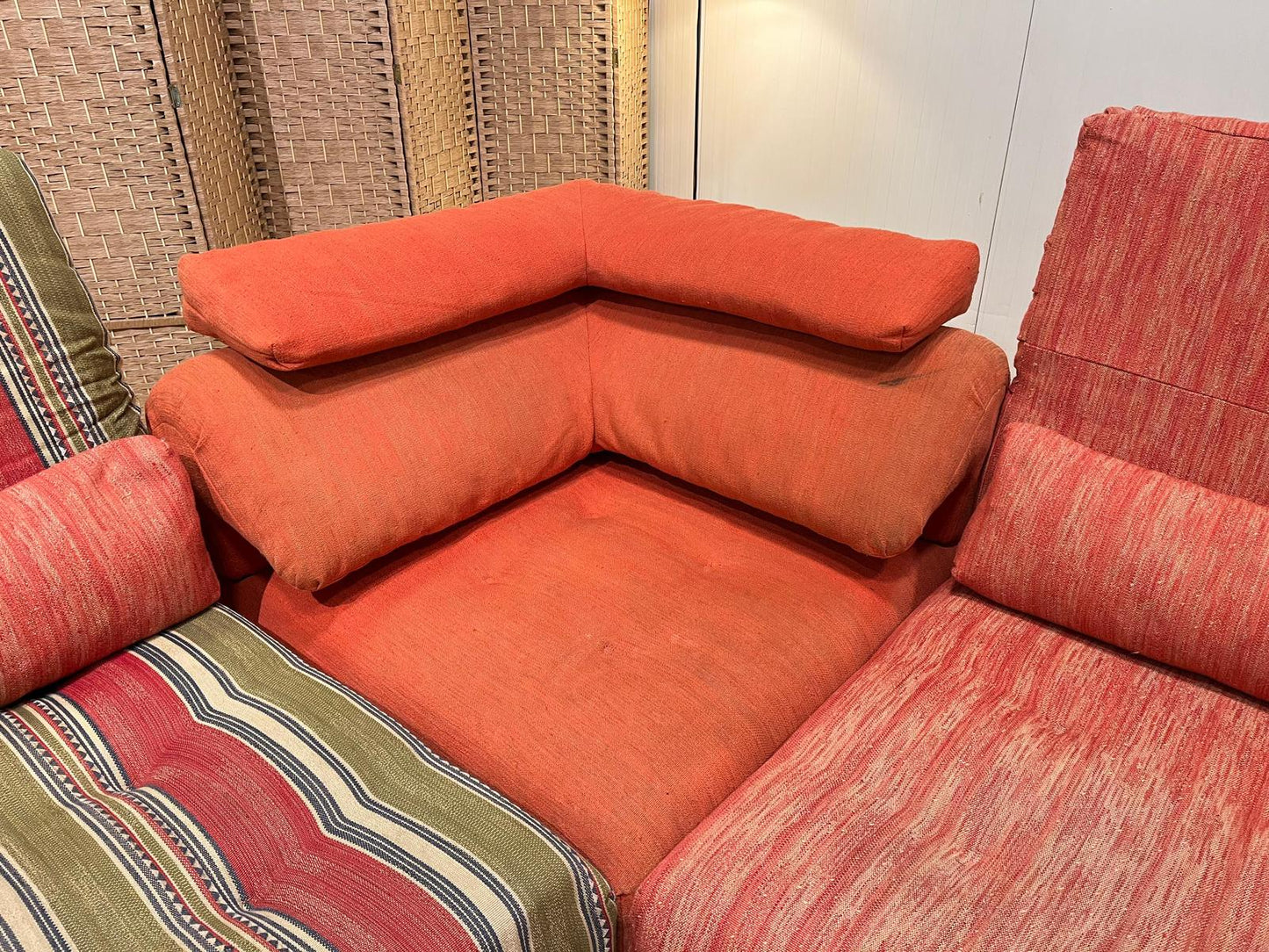 Vintage Roche Bobois Voyage Immobile Hoekbank Set