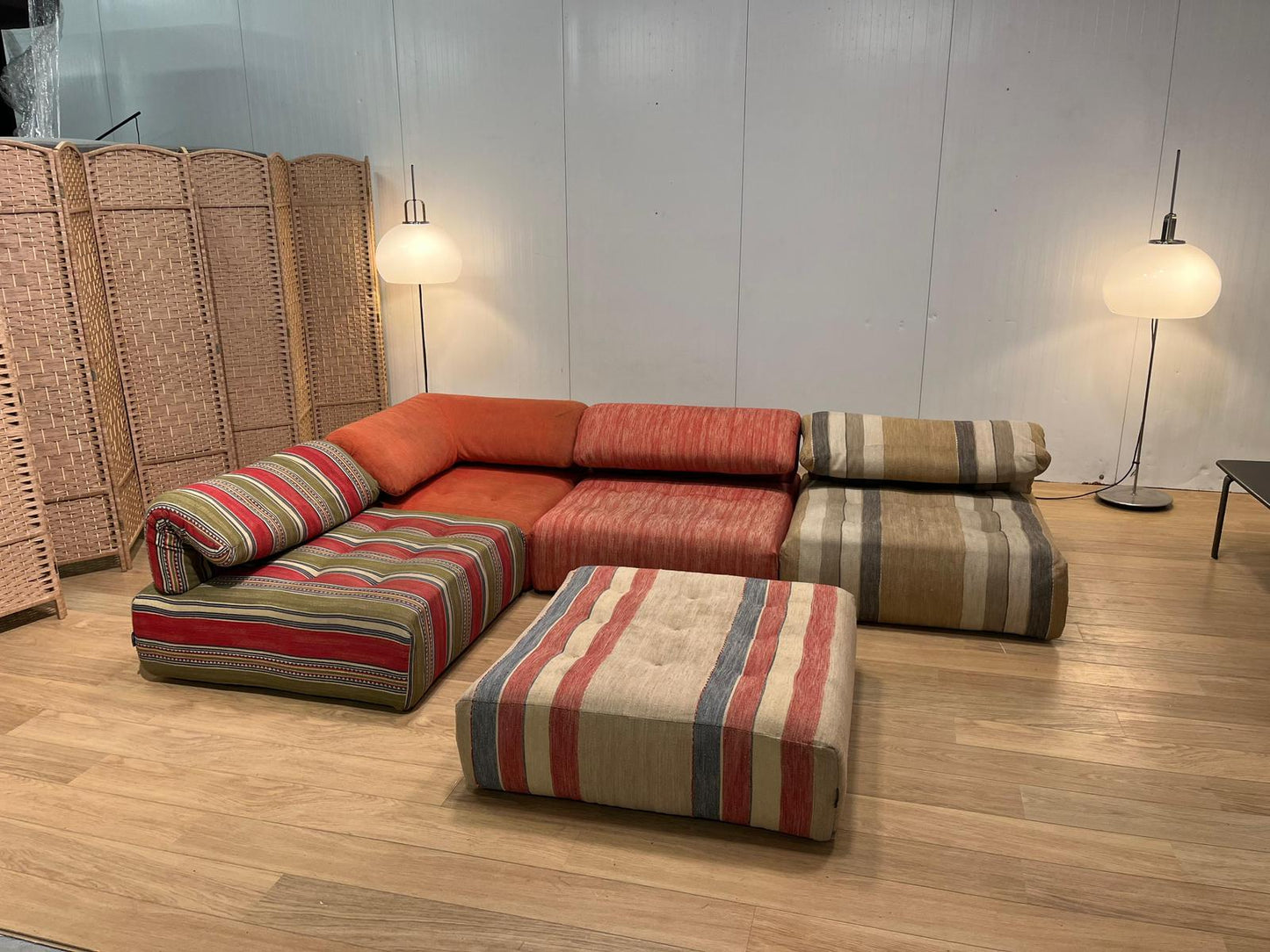 Vintage Roche Bobois Voyage Immobile Hoekbank Set