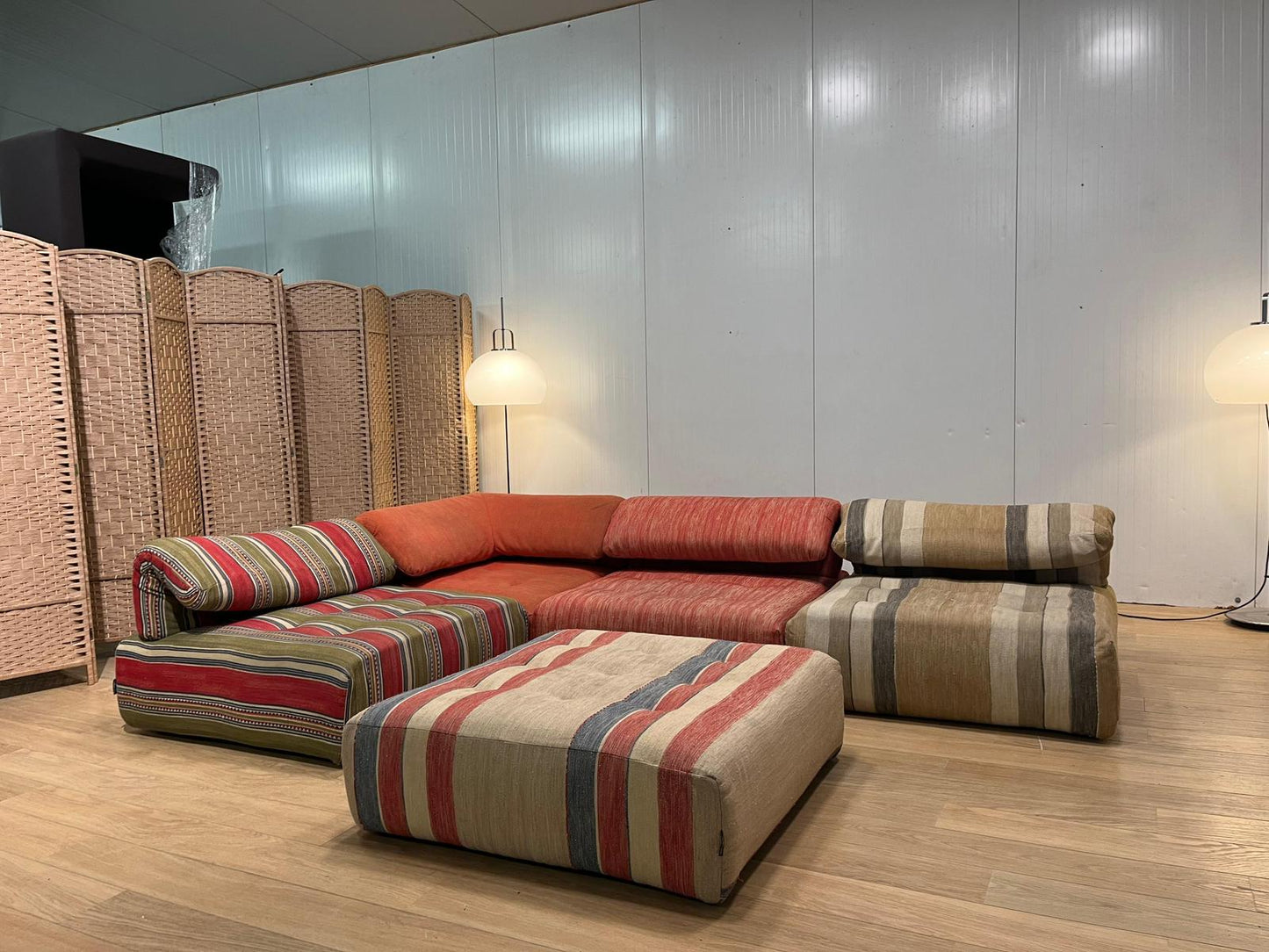 Vintage Roche Bobois Voyage Immobile Hoekbank Set