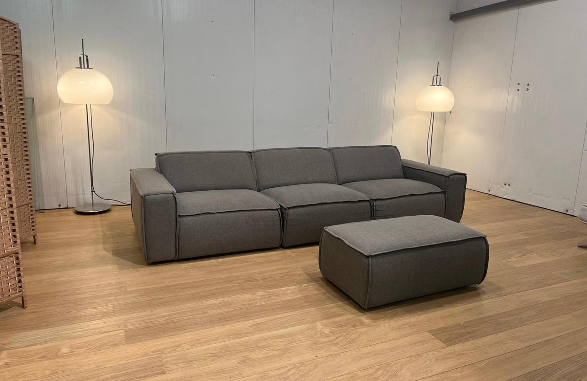 Fest Amsterdam Modulaire 4-Zits + Hocker Grijs