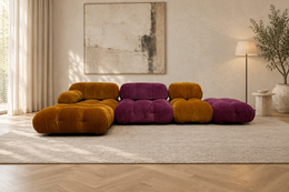 NIEUWSTAAT B&B Italia Camaleonda Oker/Paars | NP €27.500