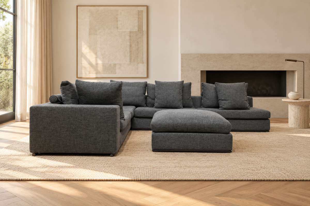 NIEUW Flexform Groundpiece Grijs + GARANTIE | NP €27.500