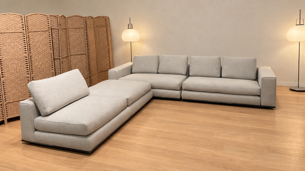 NIEUW Minotti Hamilton Hoekbank + GARANTIE | NP €30.000