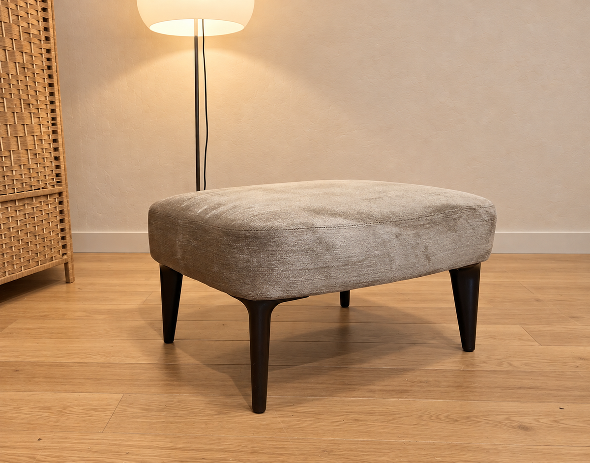NIEUWSTAAT Minotti Aston Hocker + GARANTIE | NP €1.750