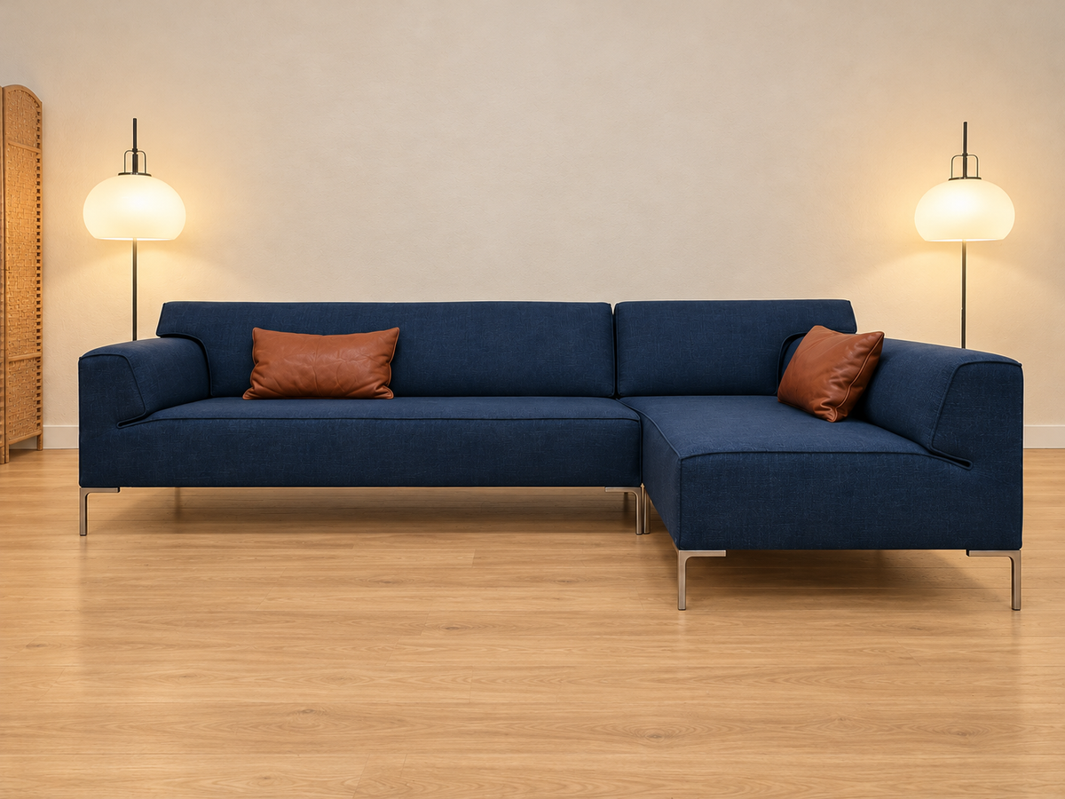 NIEUW GESTOFFEERD Design on Stock Bloq Hoekbank + GARANTIE
