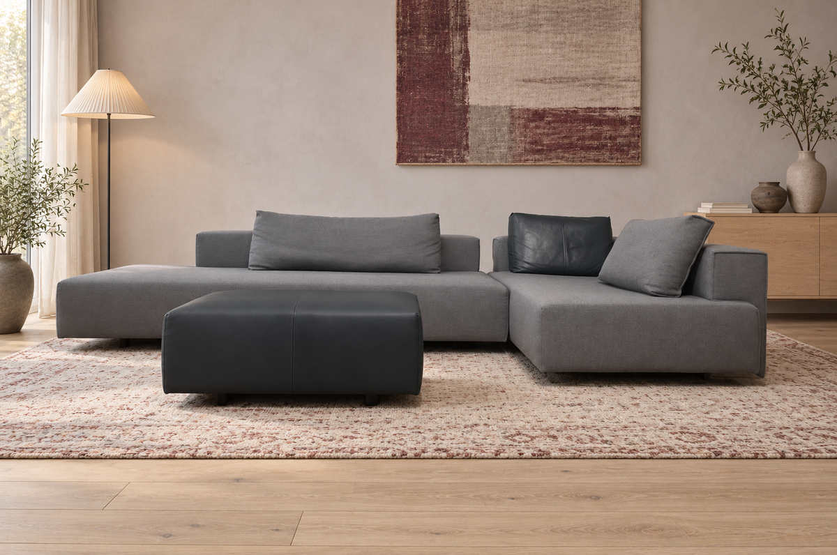 ZGAN Eyye Cella Hoekbank + Hocker Ploegwol + GARANTIE