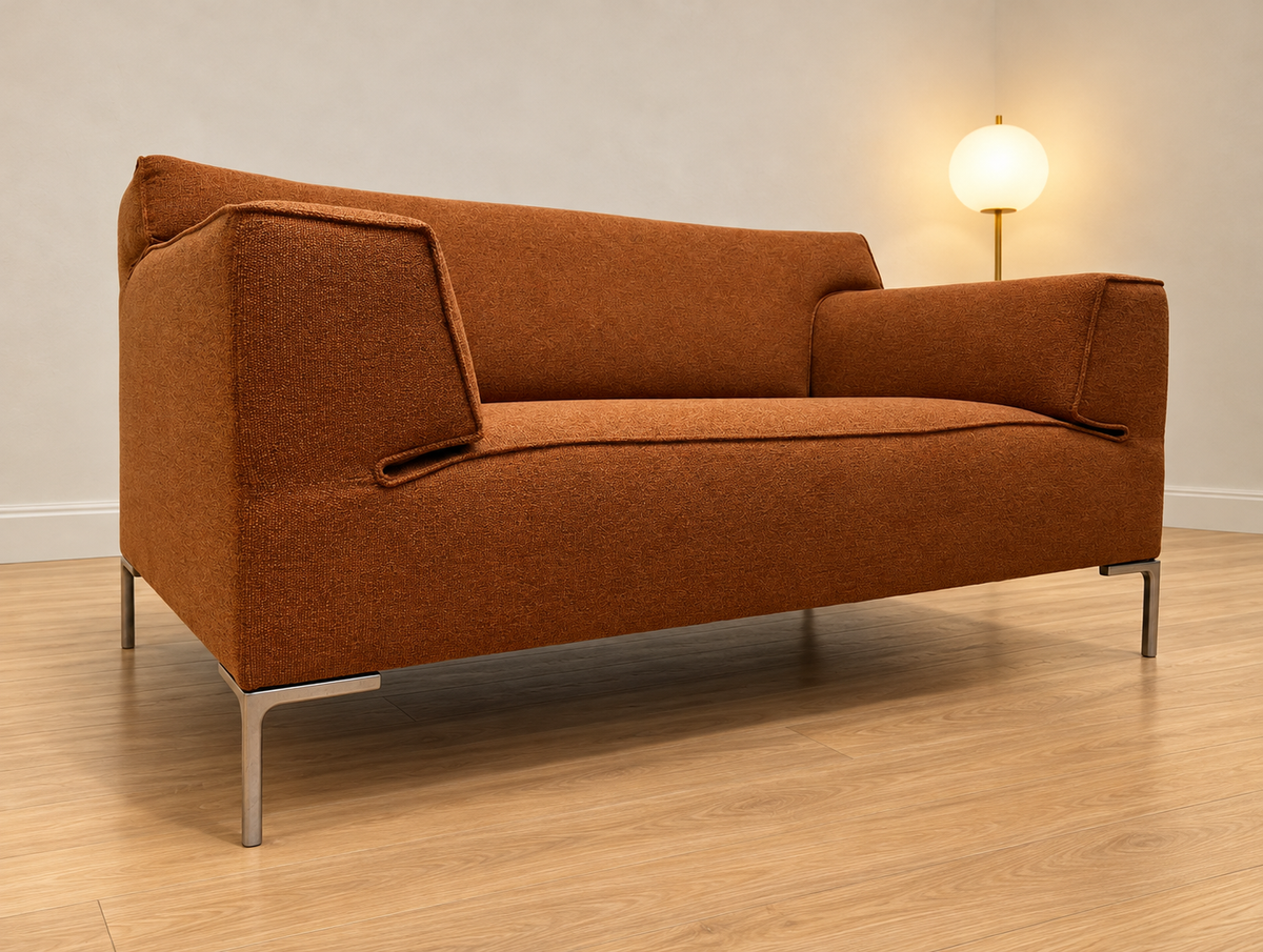 NIEUW GESTOFFEERD Design on Stock Bloq Loveseat + GARANTIE