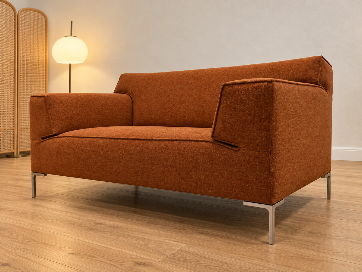 NIEUW GESTOFFEERD Design on Stock Bloq Loveseat + GARANTIE