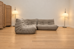 NIEUW Ligne Roset Togo 3-Delige Set Taupe + GARANTIE
