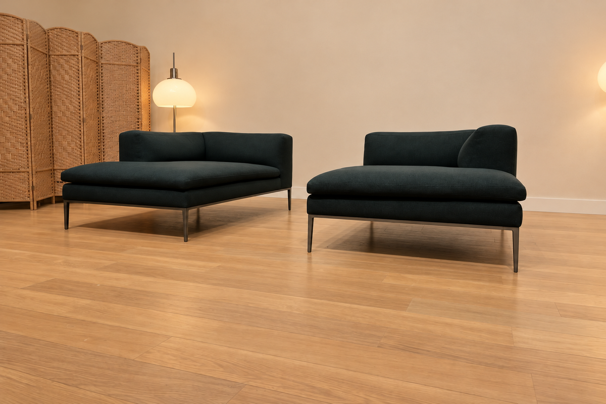 ZGAN 2x B&B Italia Michel Chaise Donkergroen + GARANTIE