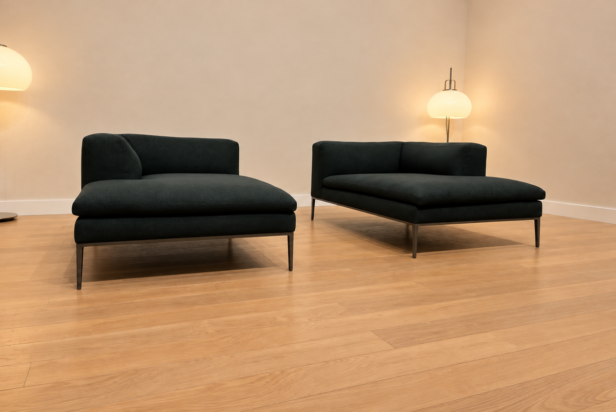 ZGAN 2x B&B Italia Michel Chaise Donkergroen + GARANTIE