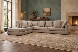 NIEUW Linteloo Mauro Hoekbank Beige + GARANTIE | NP €14.500